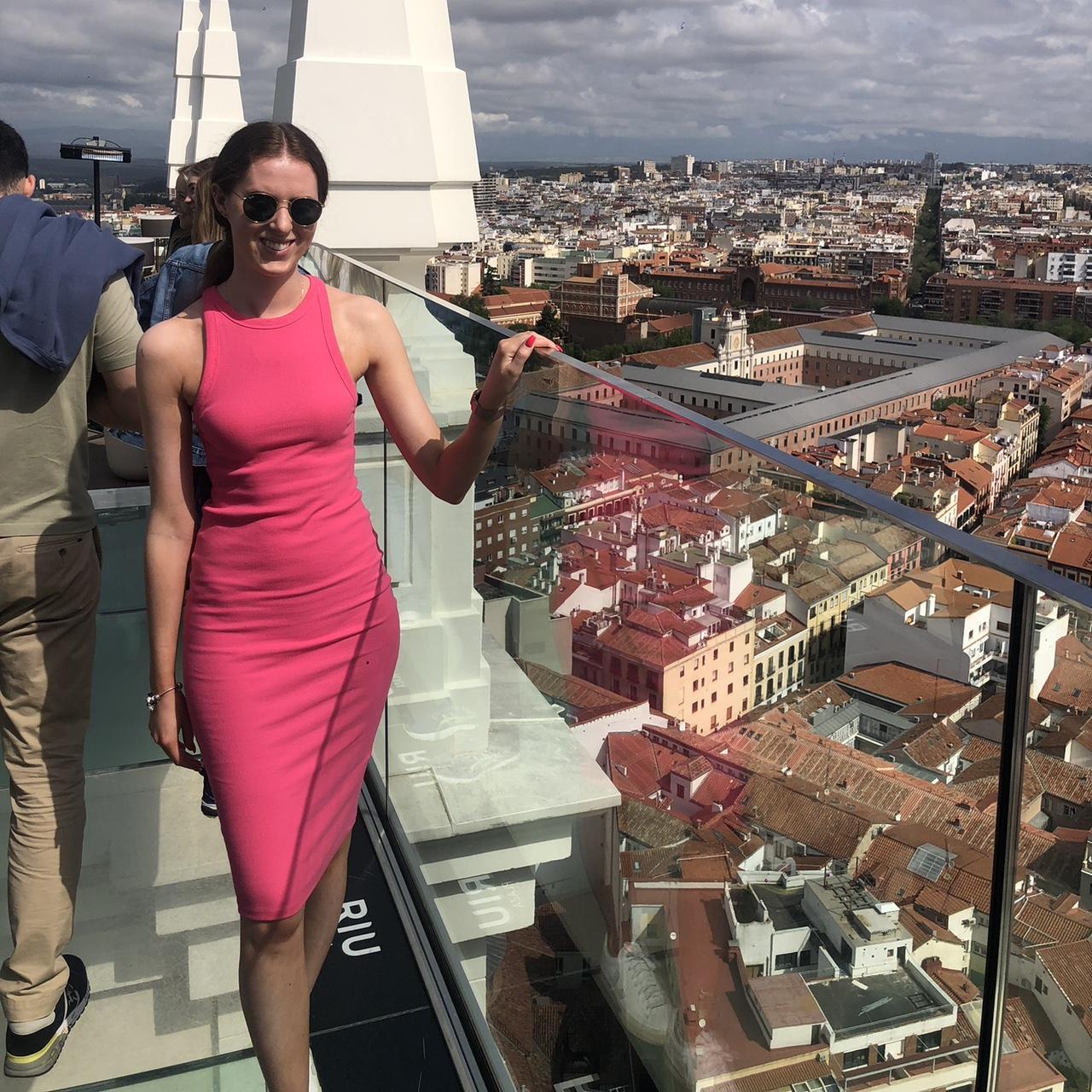 Zara pink ribbed midi dress •Size M (fit Depop