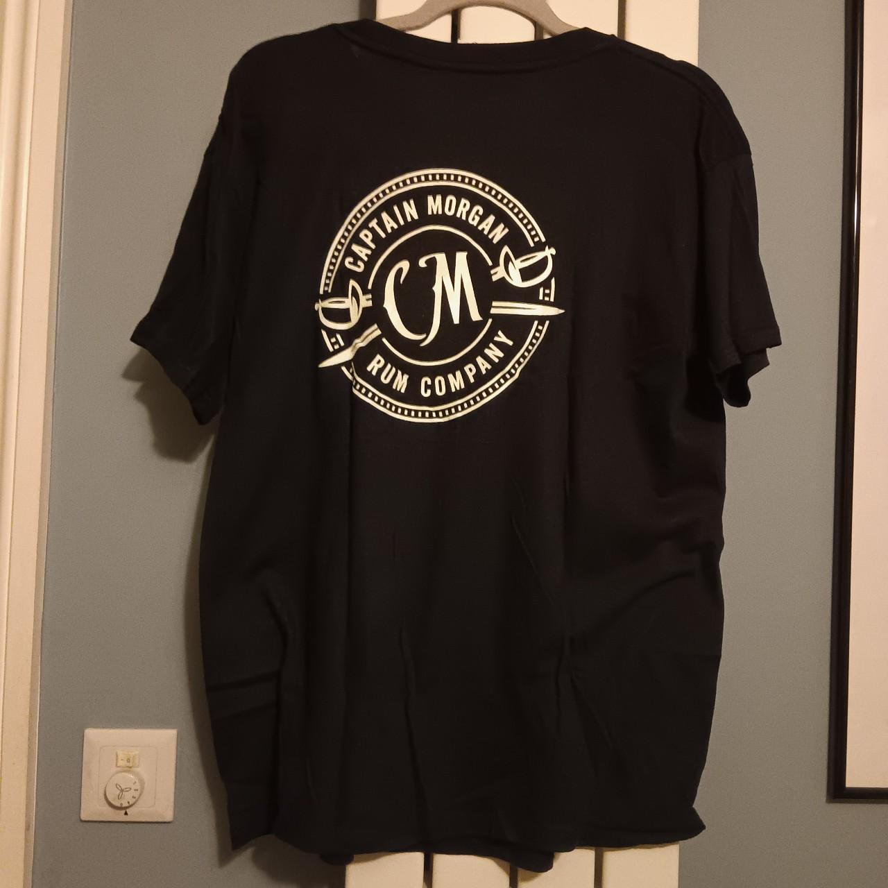 Captain morgan Rum Black t-shirt. Brand new - Depop