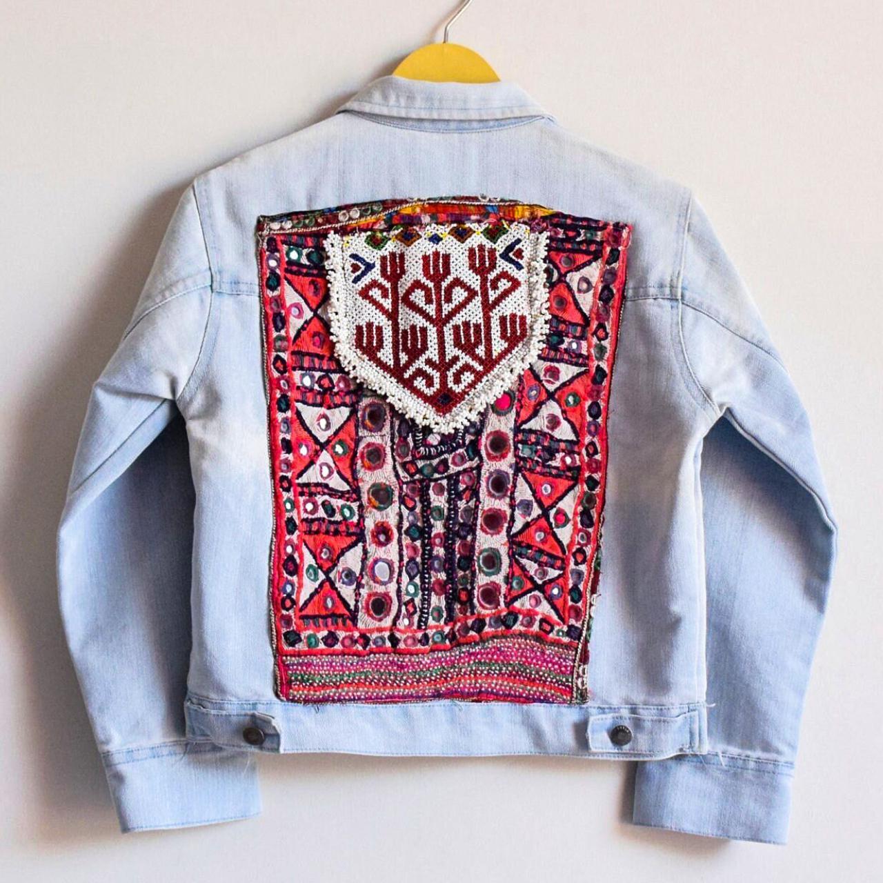 Banjara Jean Jacket in Festival Style, Kuchi Jean Jacket, Banjara Jean  Jacket, Custom Denim Jacket, Exclusive Work, Art on Denim Jacket - Etsy