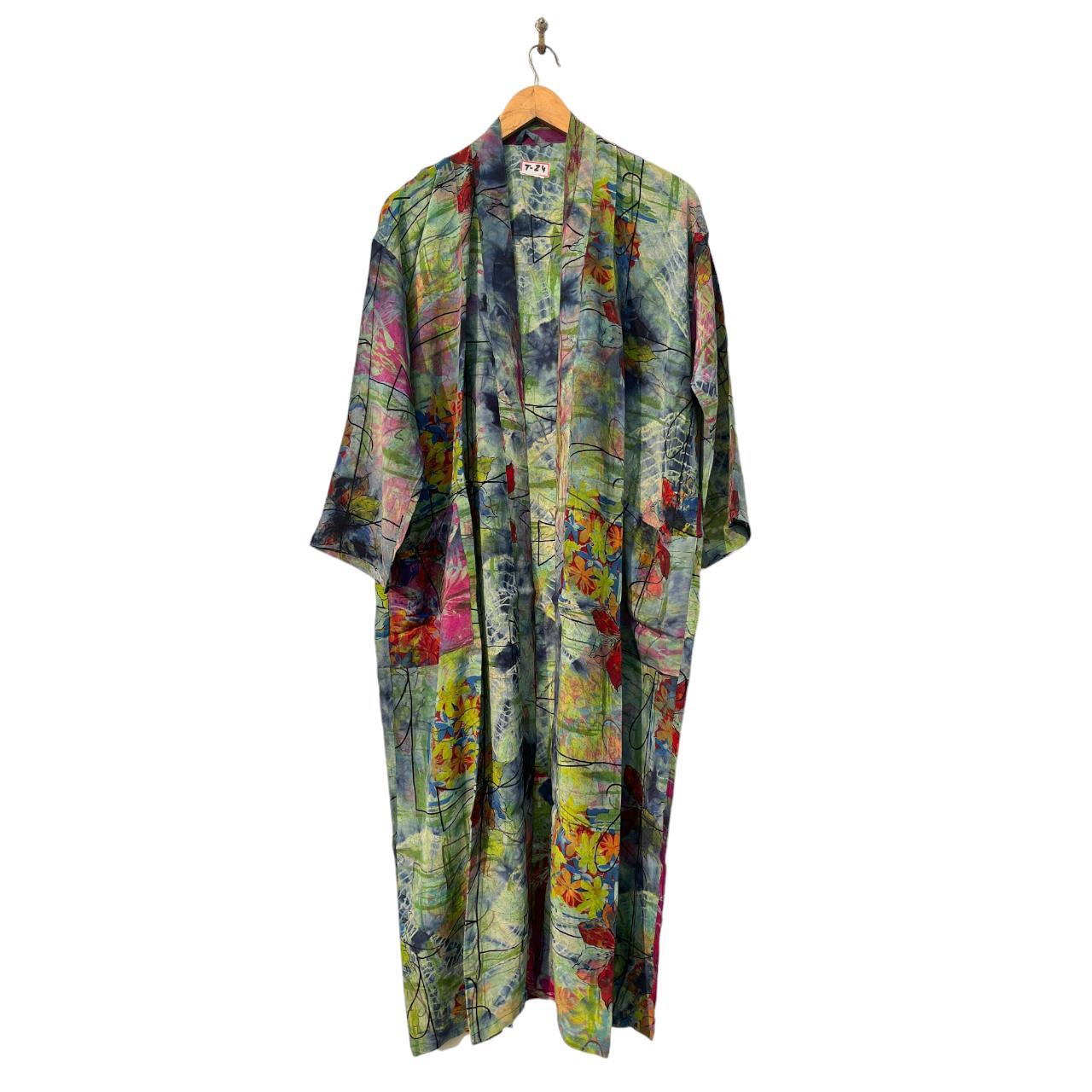 Silk Elegance: Handcrafted Kimono Robe for Ultimate... - Depop