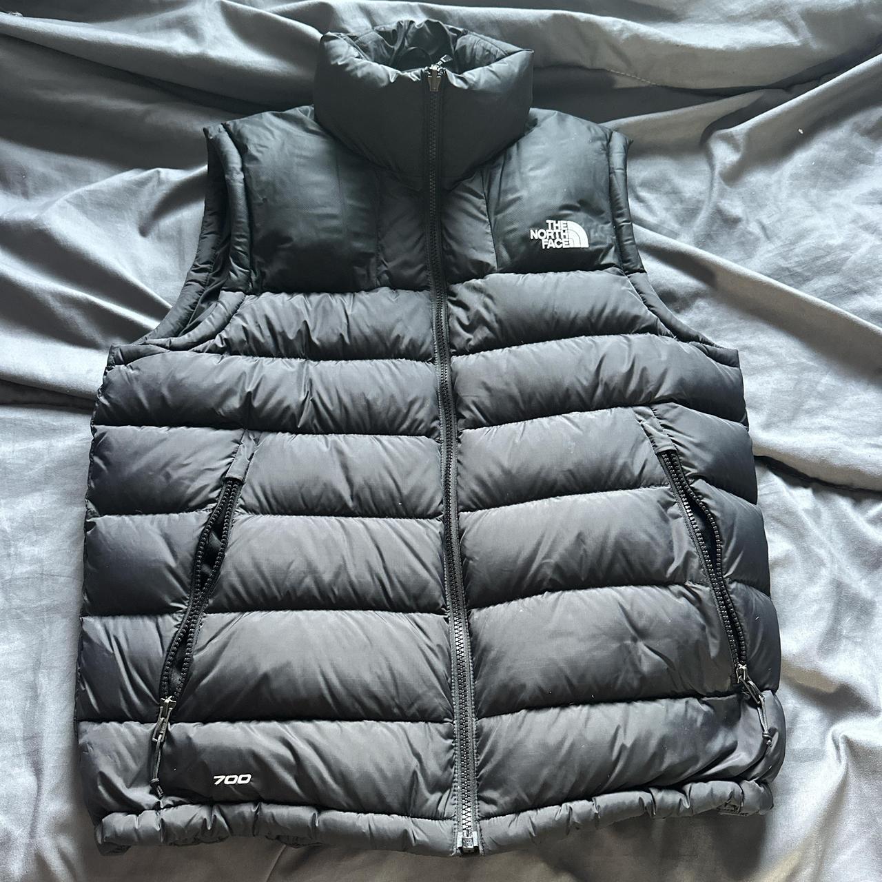 Men’s 700 series black north face body warmer size... Depop