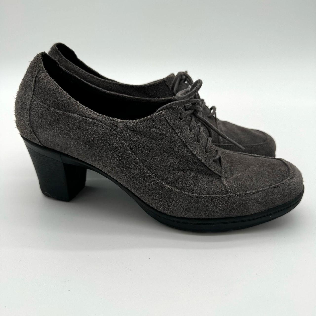 Clarks suede heels on sale