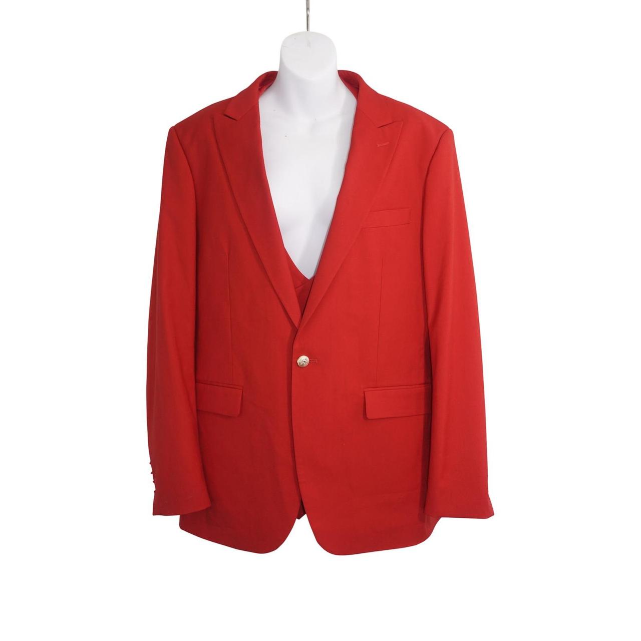 Tazio men's preloved red chic party bright tailored jackets