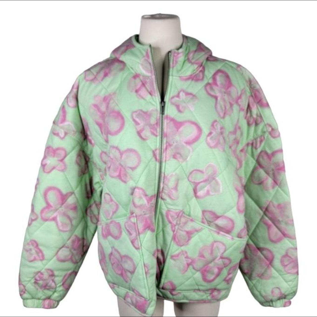 Wild Fable Women's Green and Pink Jacket