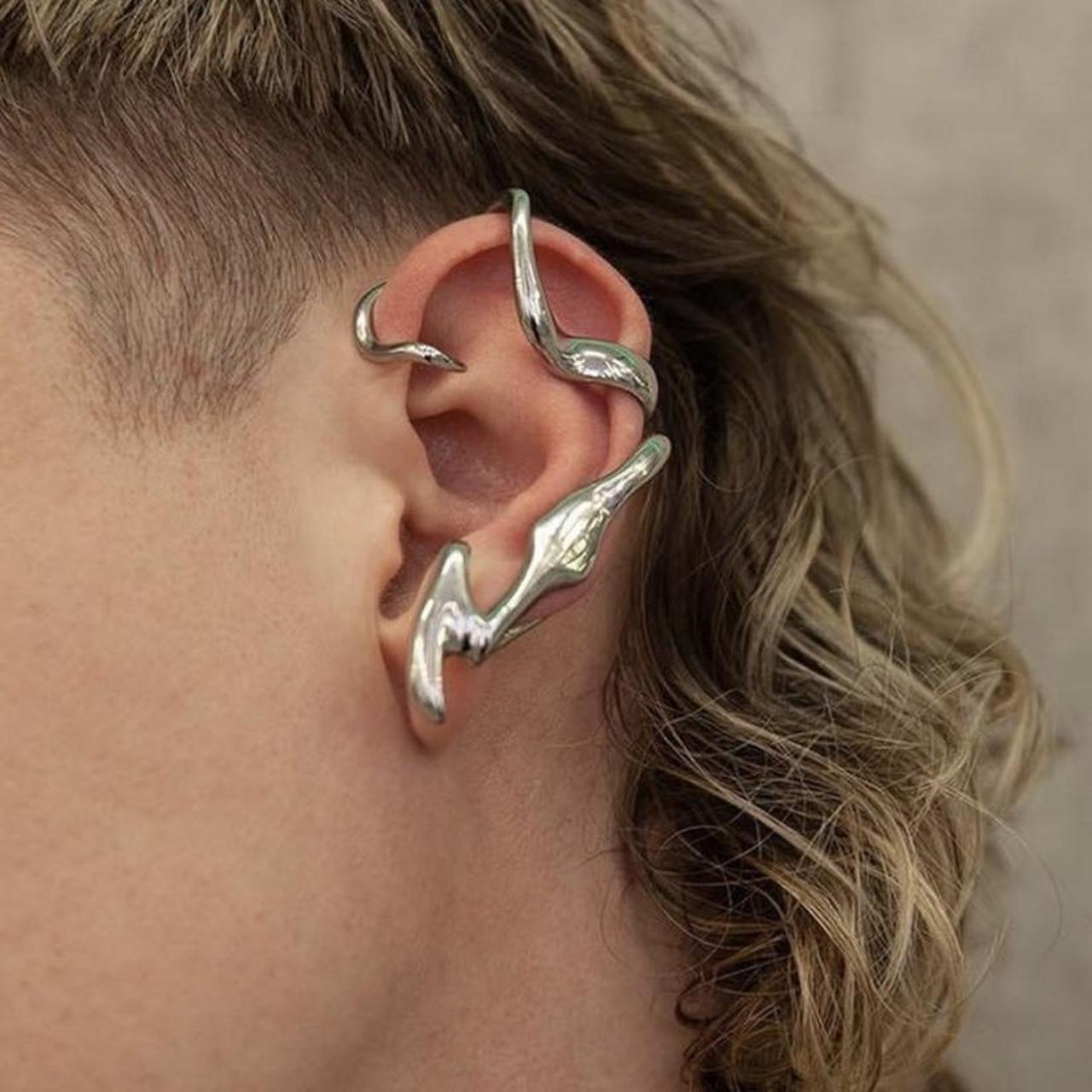 Stainless steal earcuff by Vitaly brand new condition Depop