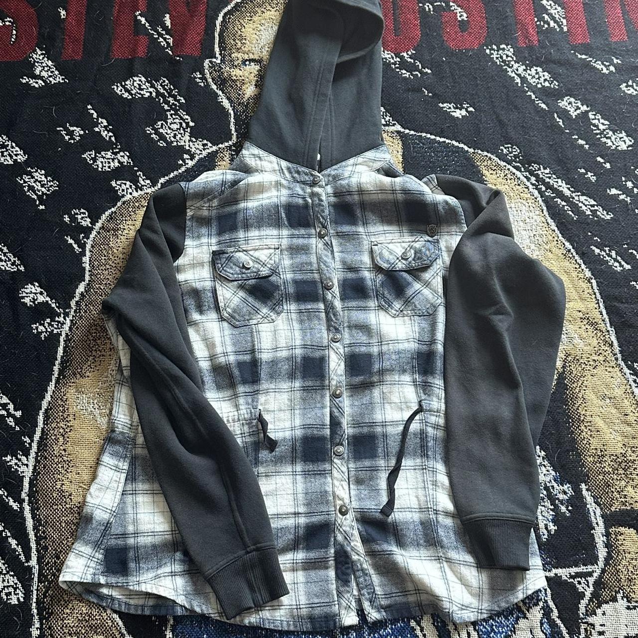 Harley davidson flannel hoodie hot sale