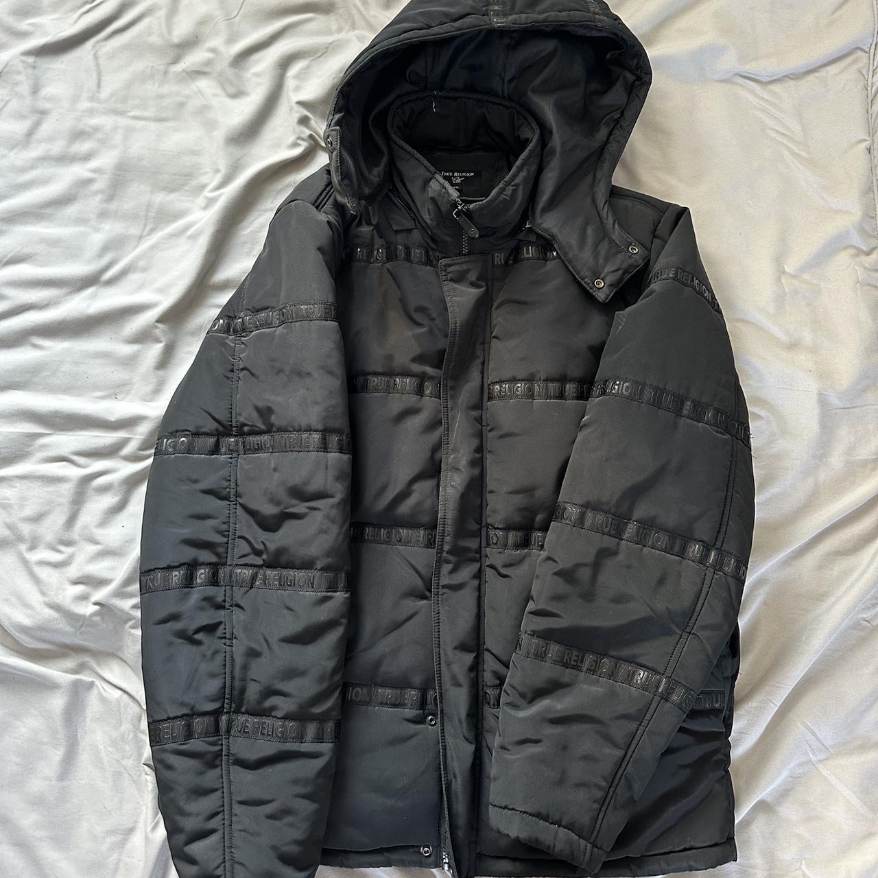 True religion store tape puffer jacket