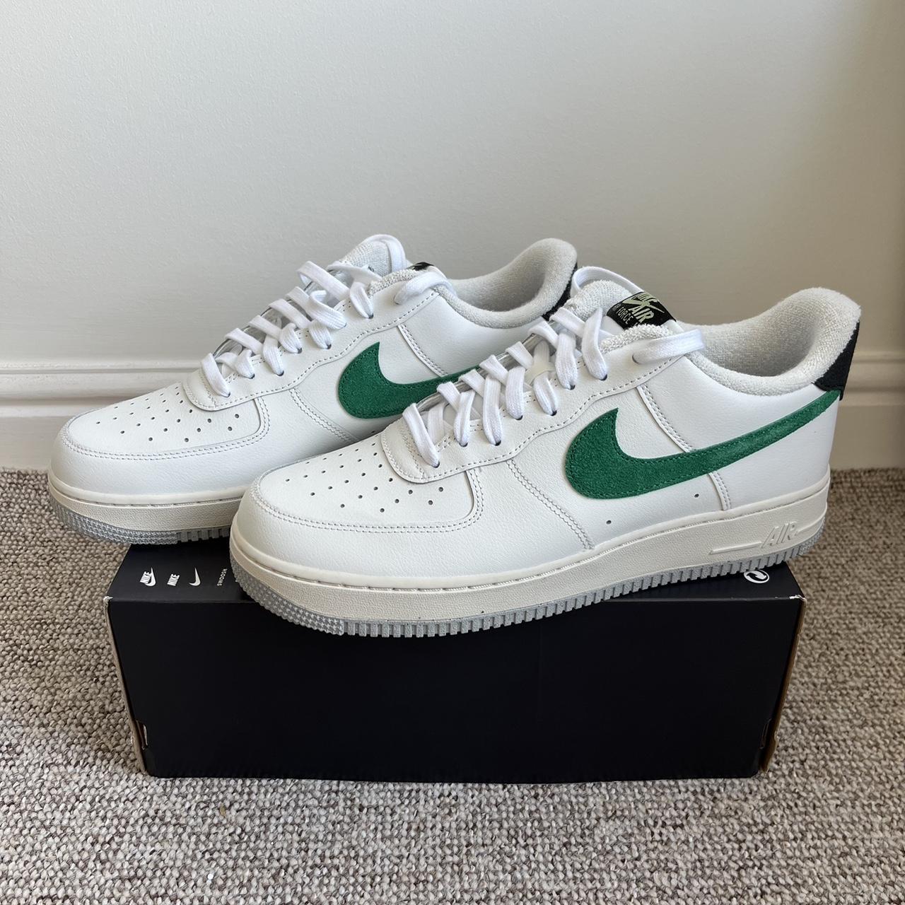 2003 Nike Air Force 1 Mid White University Blue - Depop