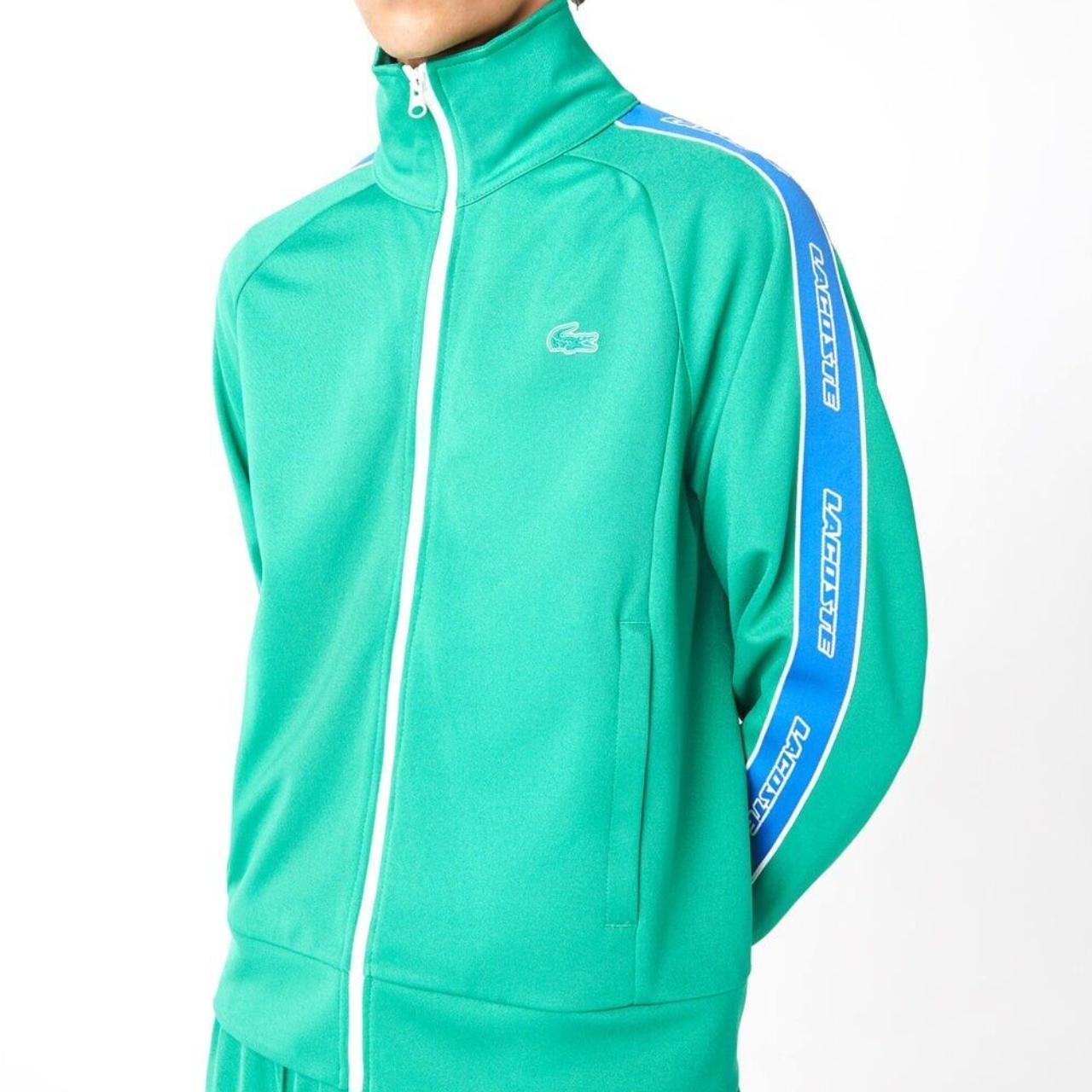 Lacoste Full Zip Tracktop Heritage Contrast Bands...