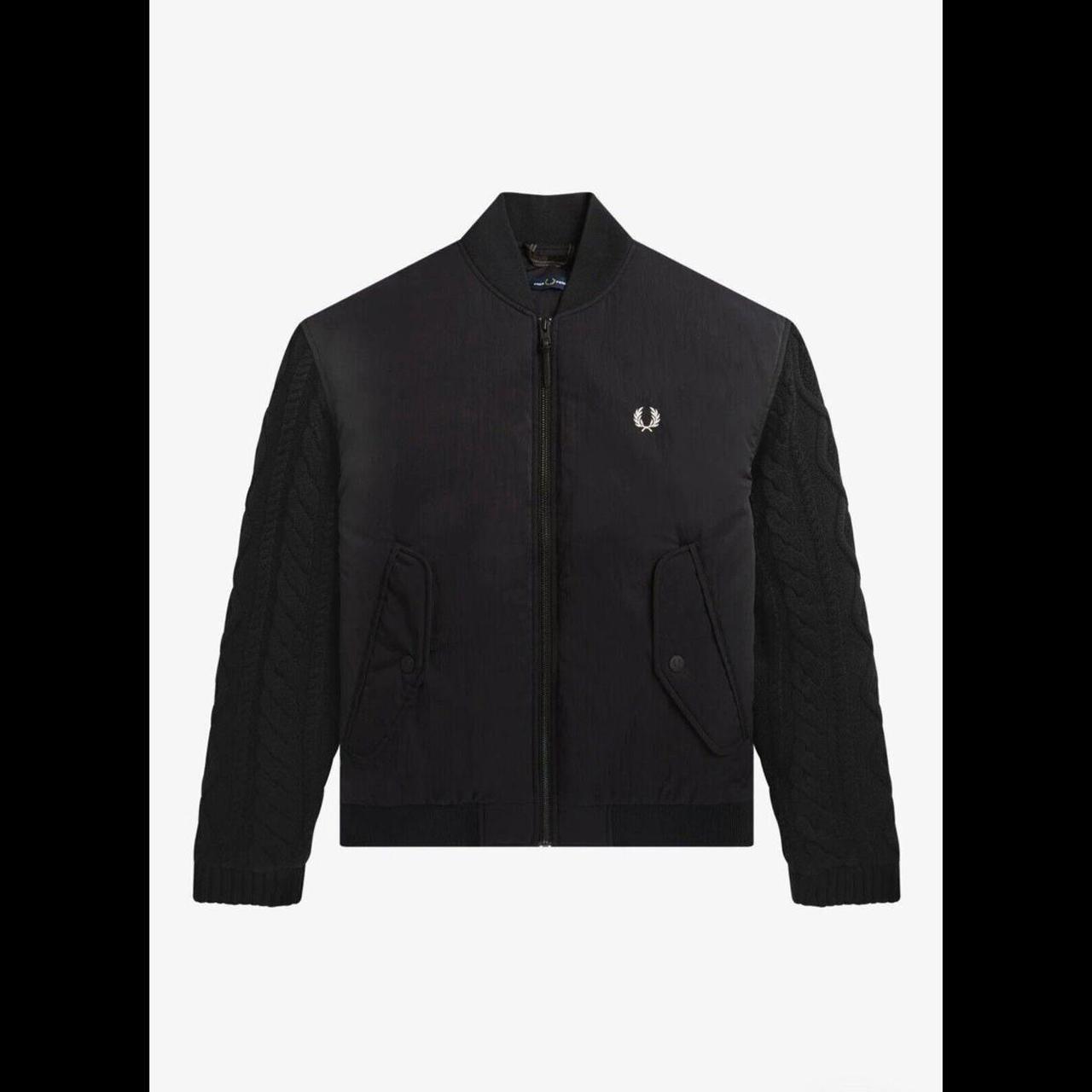 Fred perry bomber collar bubble jacket best sale