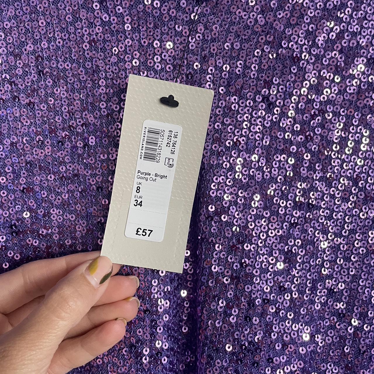 River Island Women's Purple Dress Depop