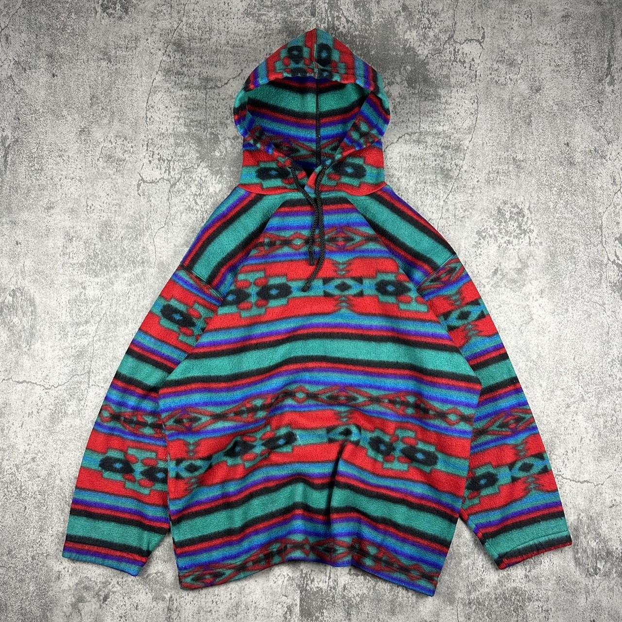 Vintage Aztec Tribal Fleece Size L Price Depop   P0 