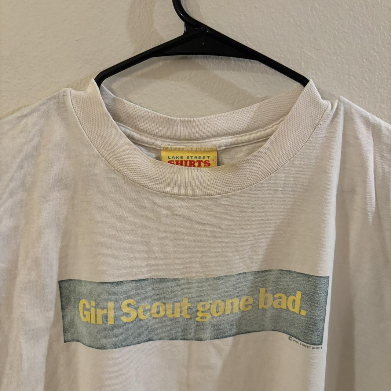 Girl Scouts Men's T-shirt - White - XL – vintage … - image 1