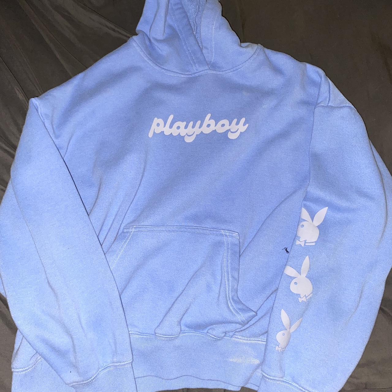 Playboy small hoodie blue /send offers #y2k... - Depop