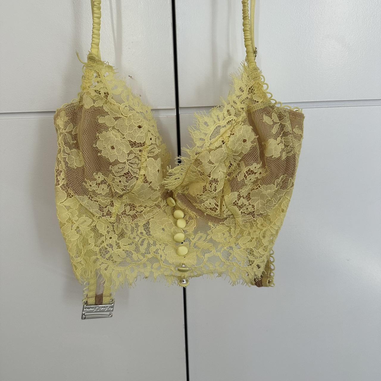 For love and lemons bralette (yellow) (size xs) - Depop