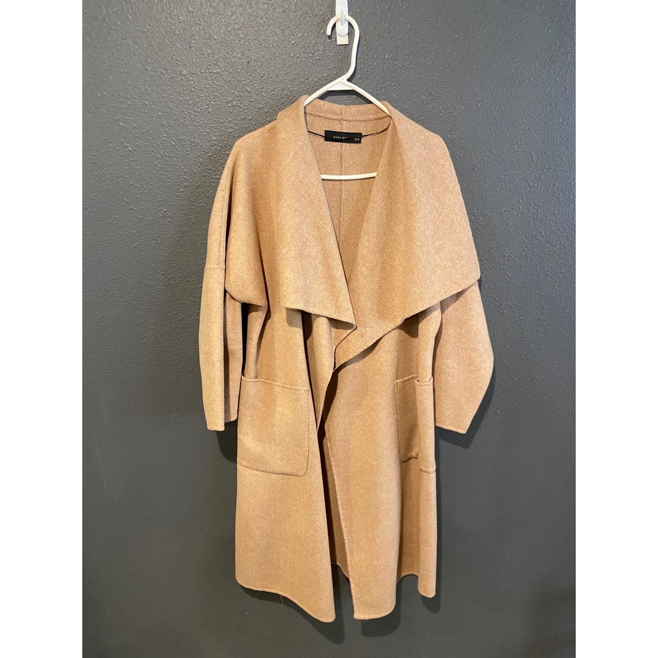ジャケット・アウター Mademoiselle 2Way Long Coat camel / M Zara Double Faced Wool Blend Coat Size S M Camel NEW Long