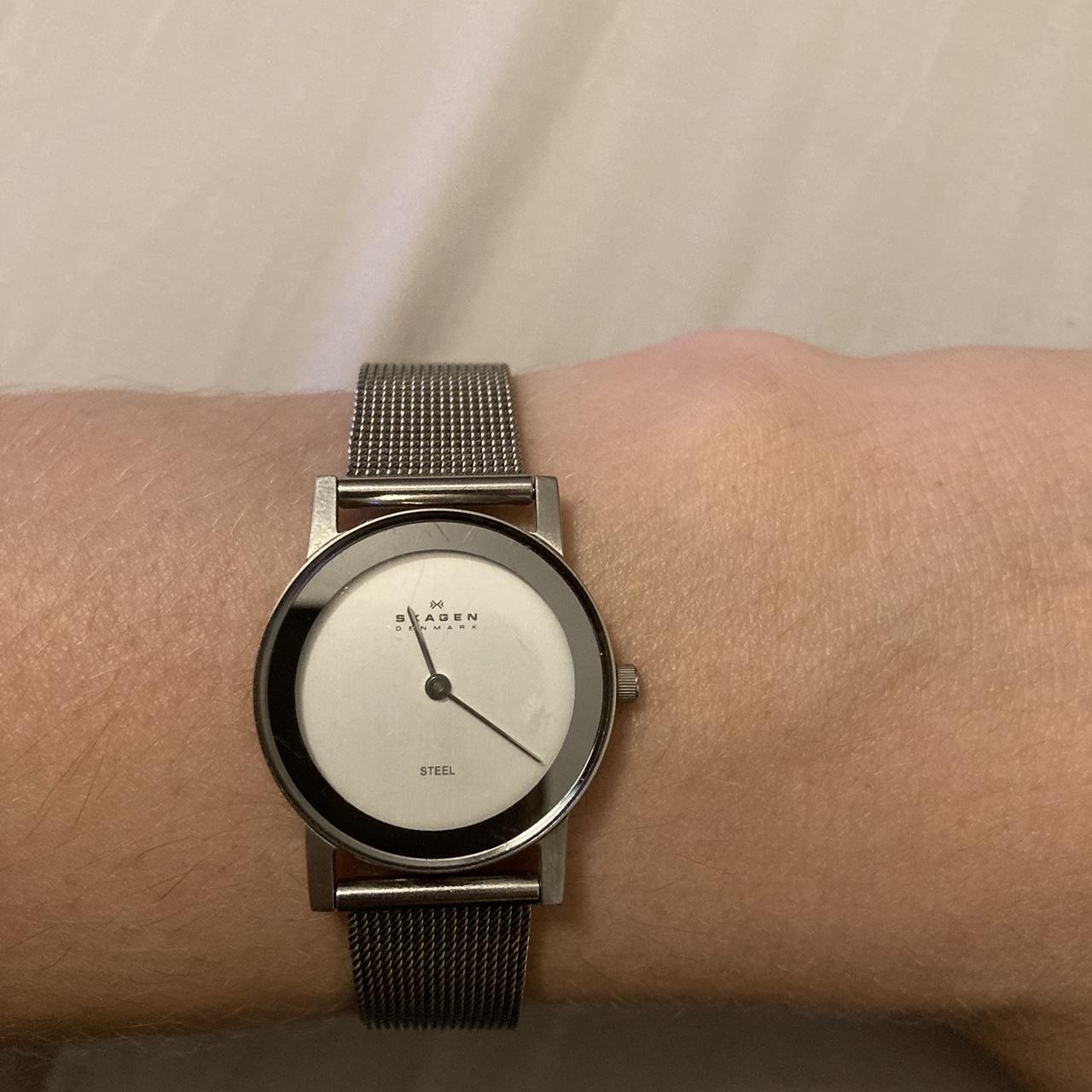 Skagen denmark stainless steel on sale watch