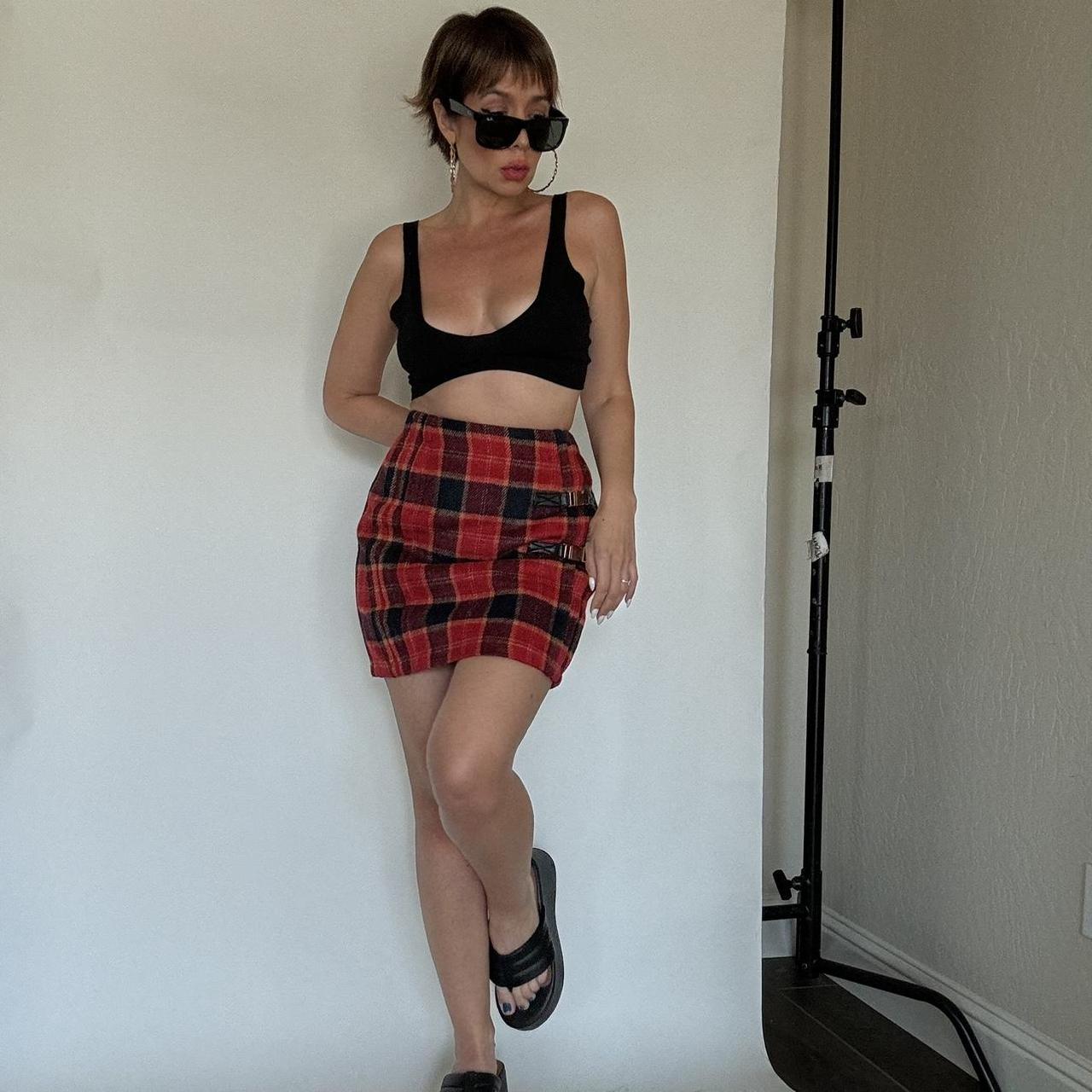 Flannel plaid mini skirt. New with tags Fully. Depop