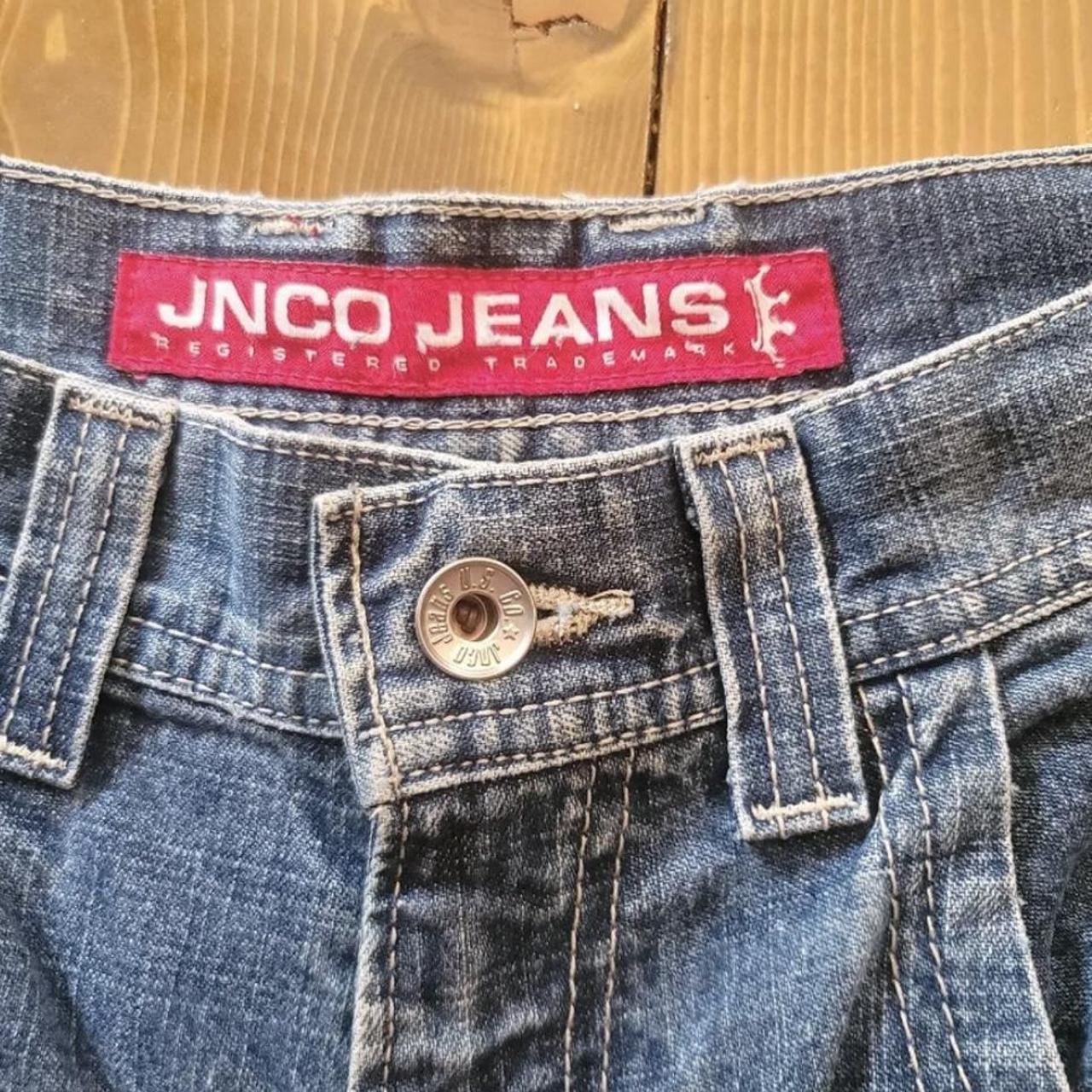 INSANE 90s Jnco Jean Shorts Baggy Utility Wide Leg... - Depop