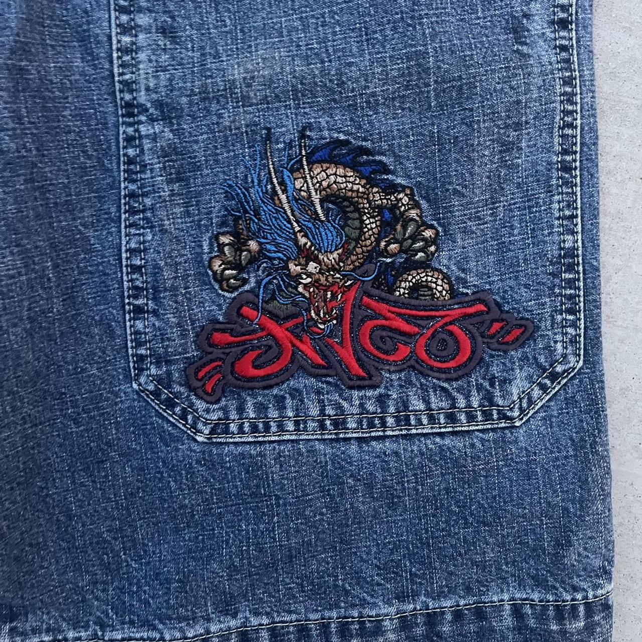 JNCO 👑 - Vintage Dragon “Jnco” Spellout - Utility... - Depop