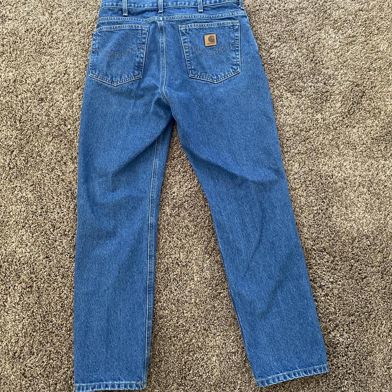 30x32 carhartt jeans medium wash good condition no... Depop