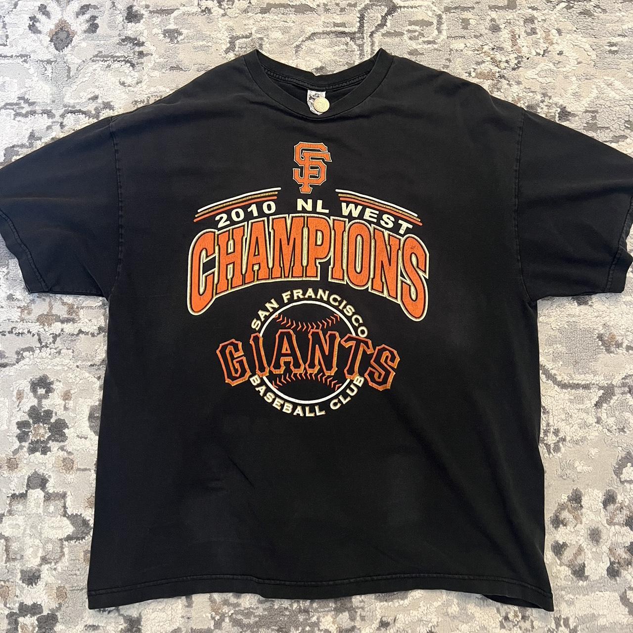 Vintage San Francisco Giants 2010 NL WEST CHAMPIONS... - Depop