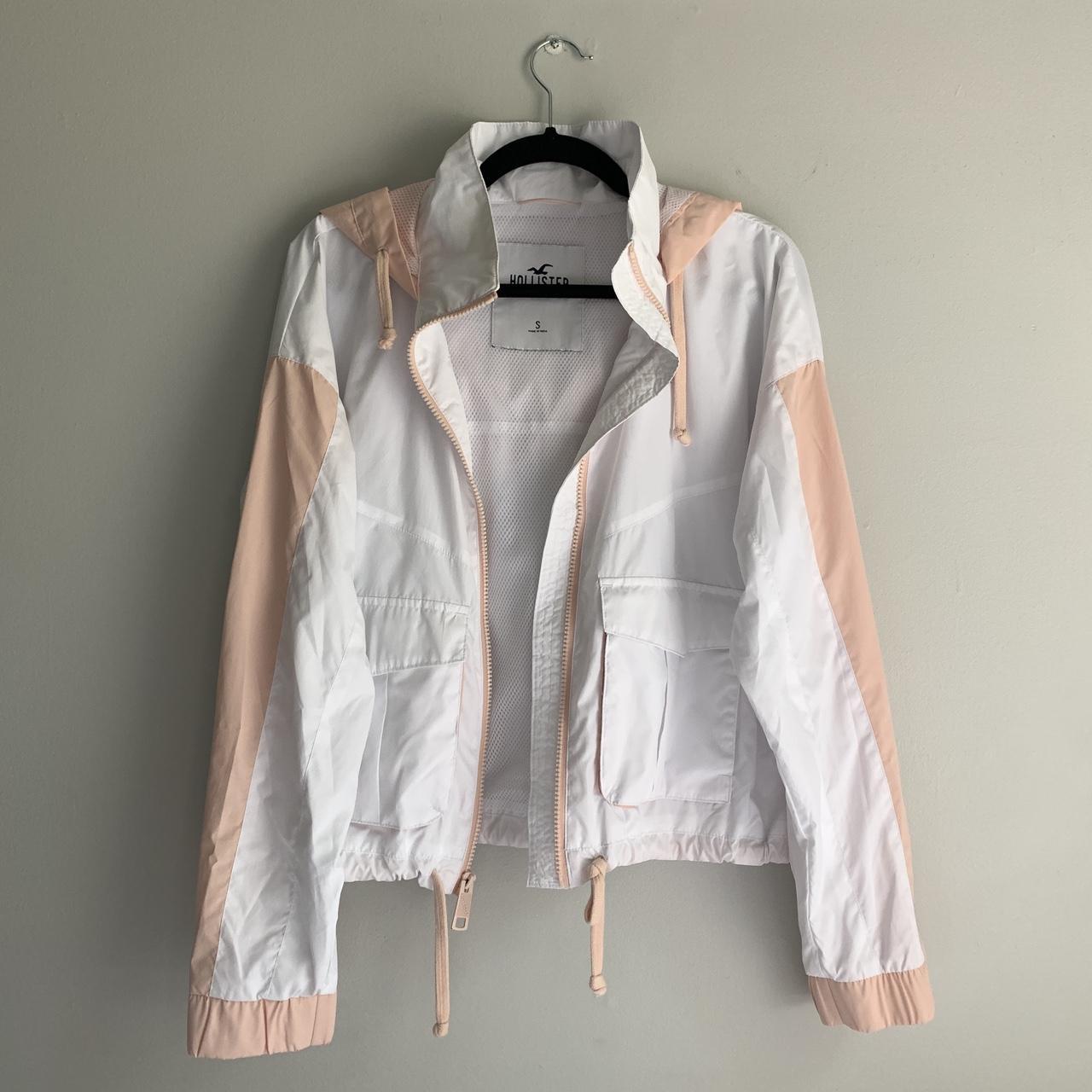 Size S Hollister windbreaker jacket peachy accents