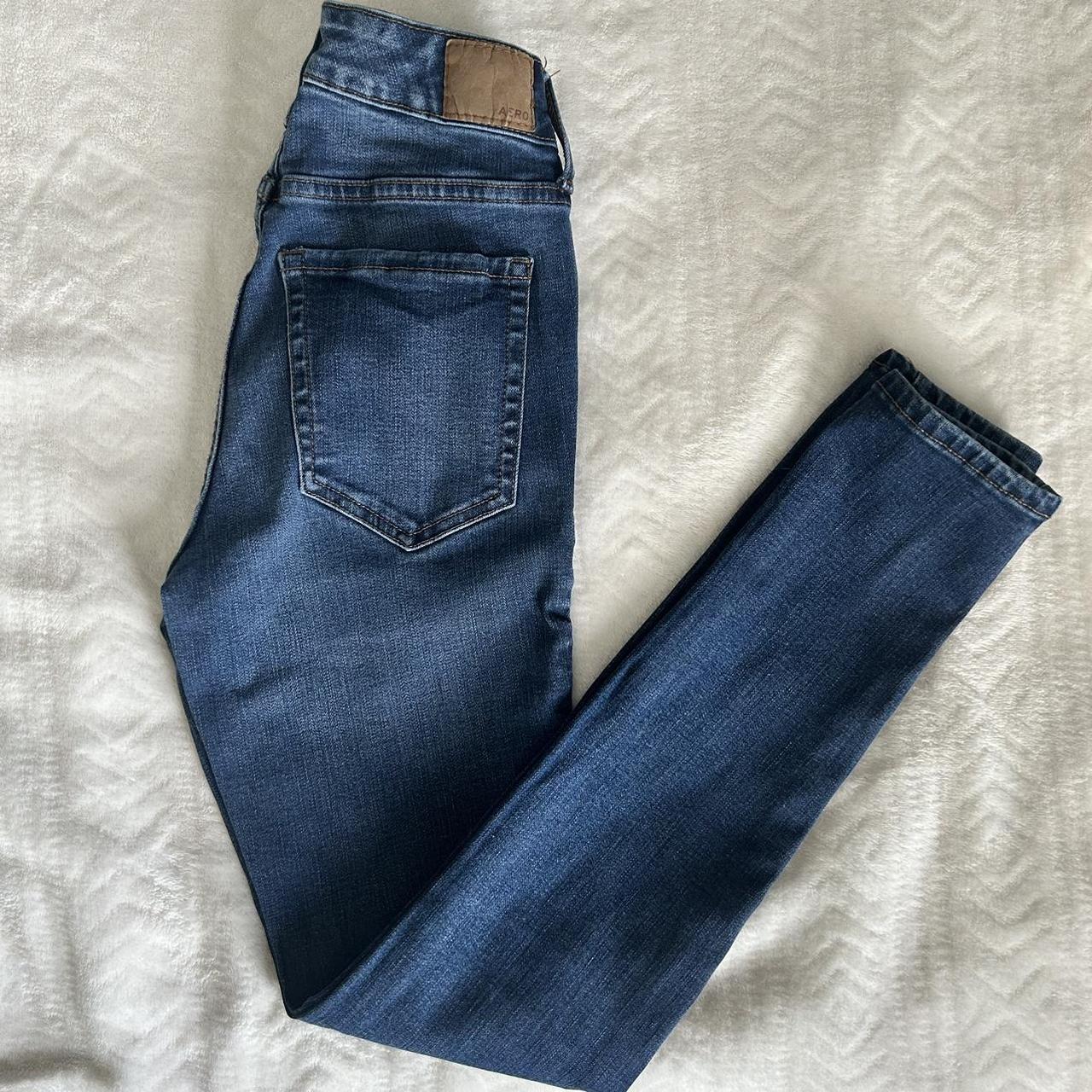 Aeropostale High Rise Skinny Jeans In good... - Depop