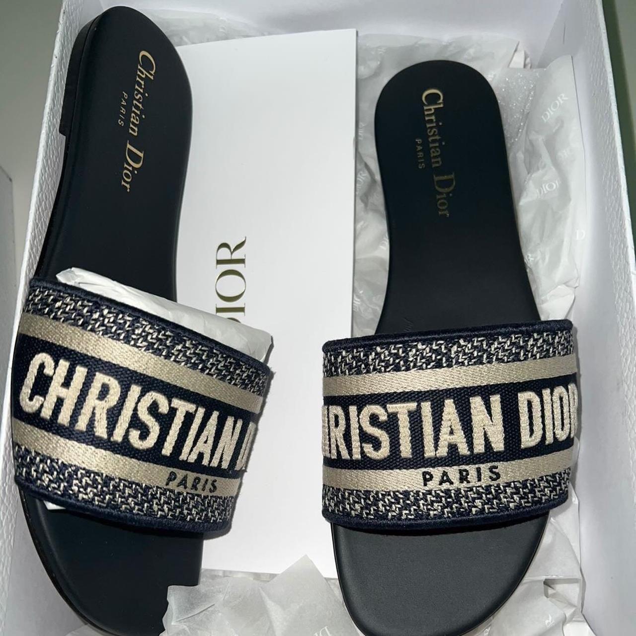 Christian Dior slides Original Receipt In box - Depop