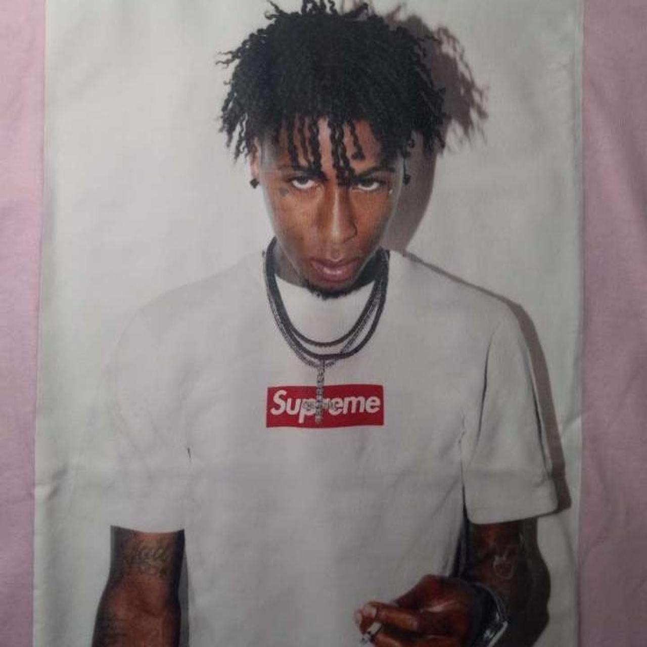 Supreme nba youngboy tee in hand Size L - Depop