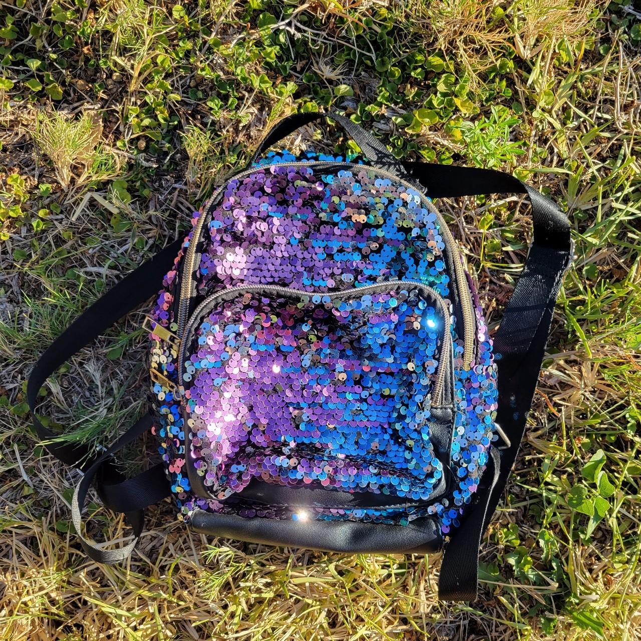 SPARKLY SEQUIN SMALL BACKPACK Brand Olivia Miller. Depop