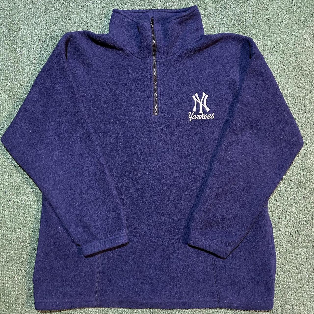 Vintage 90s Adidas Yankees 1/4 Zip up Pullover...