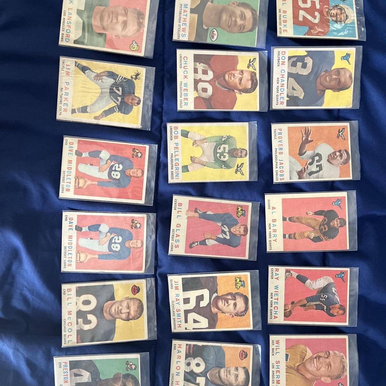 18- 1959 topps football cards. One double of Dave... - Depop