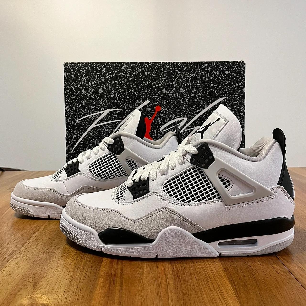 Air Jordan 4 Retro Military Black men size 8... - Depop