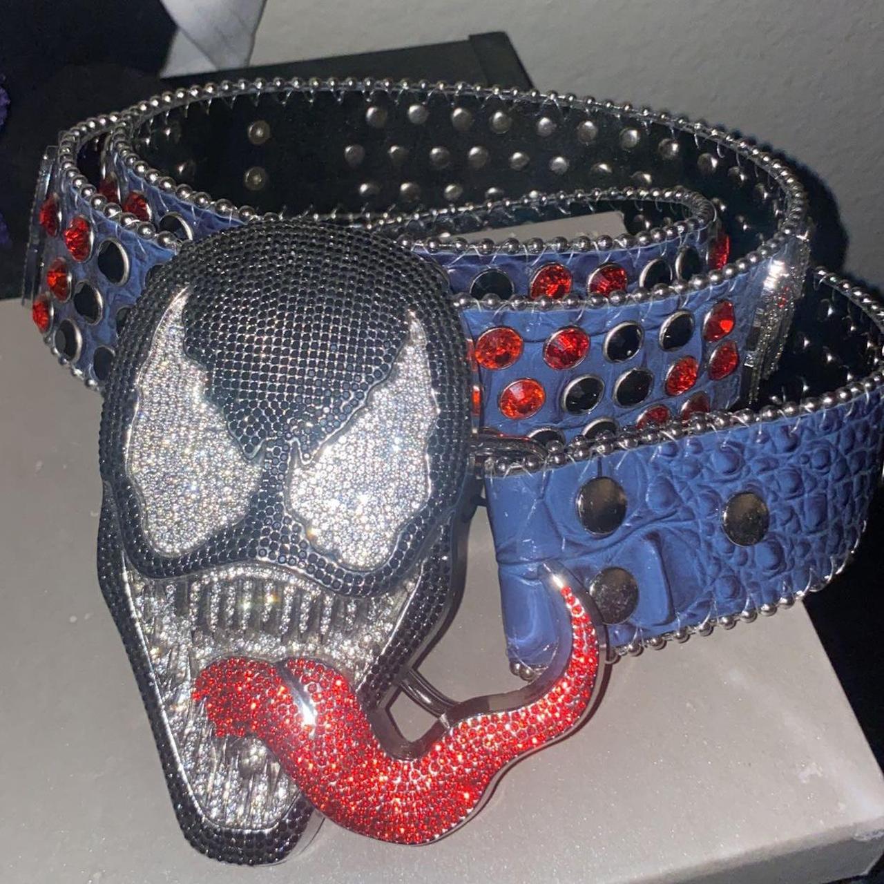 Stolen arts Venom studded rhinestone belt Can fit... Depop