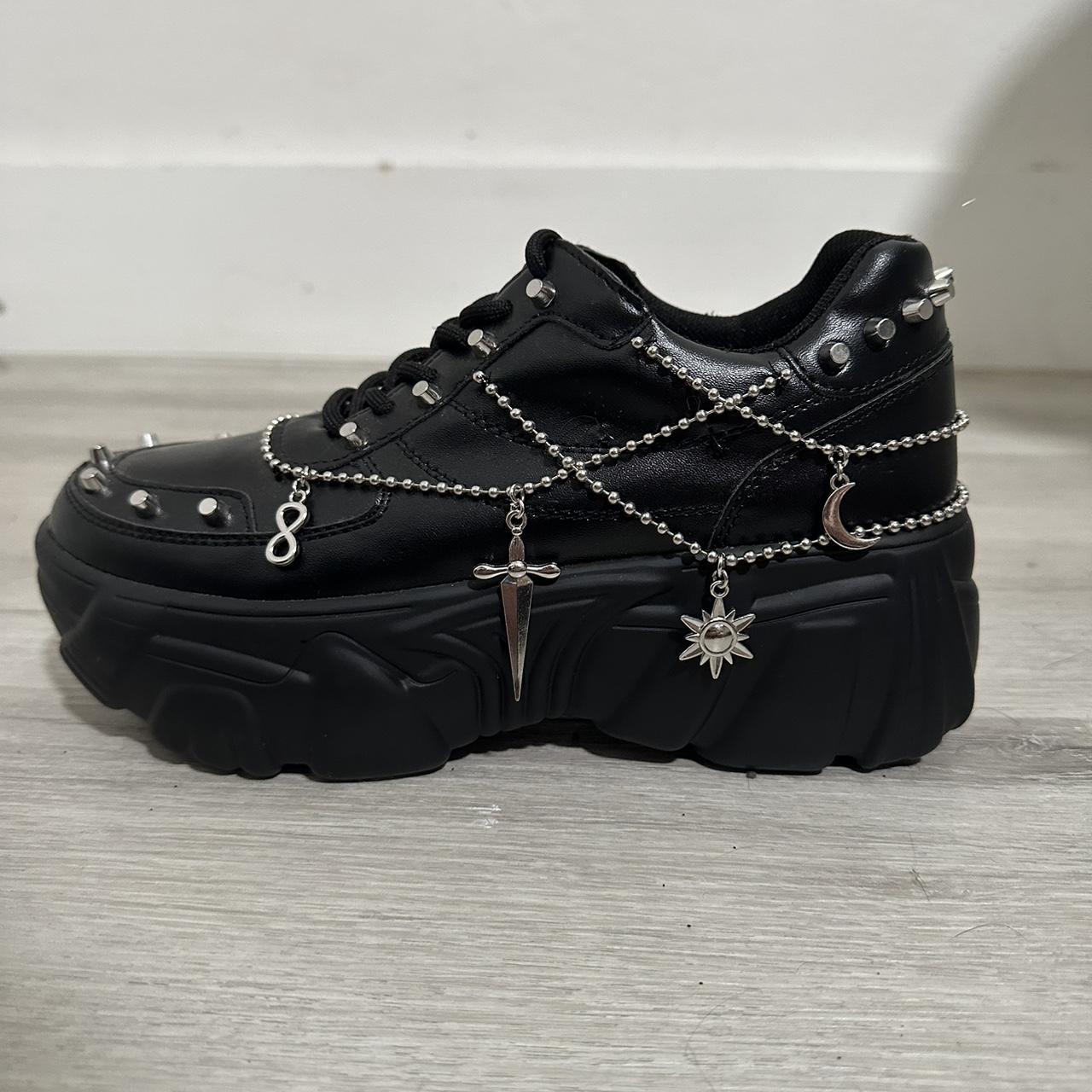 KOI Jinx Mystic Charm Black Platform Shoes