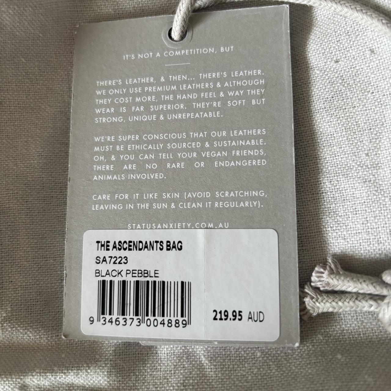 Status Anxiety, The Ascendant’s Bag Black Pebble... Depop