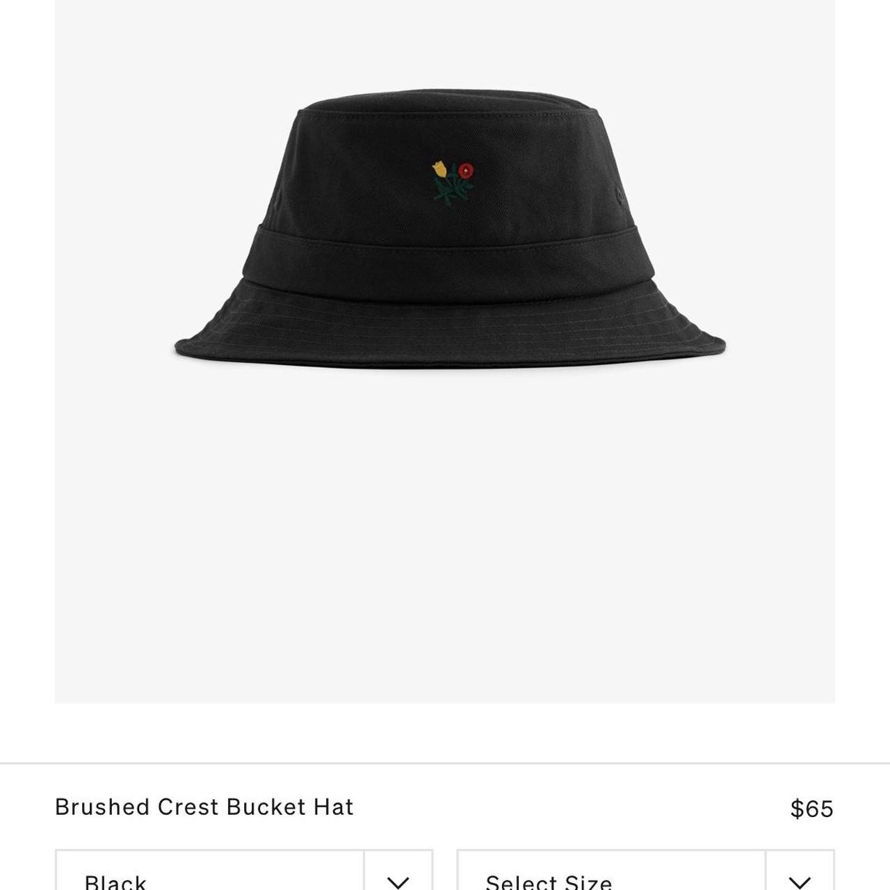 Aime Leon Dore Brushed Crest Black Bucket Hat