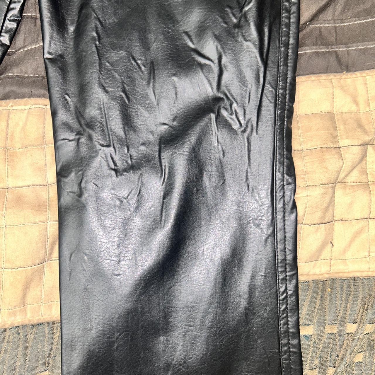 Vintage Vinyl Faux Leather Pants - Depop