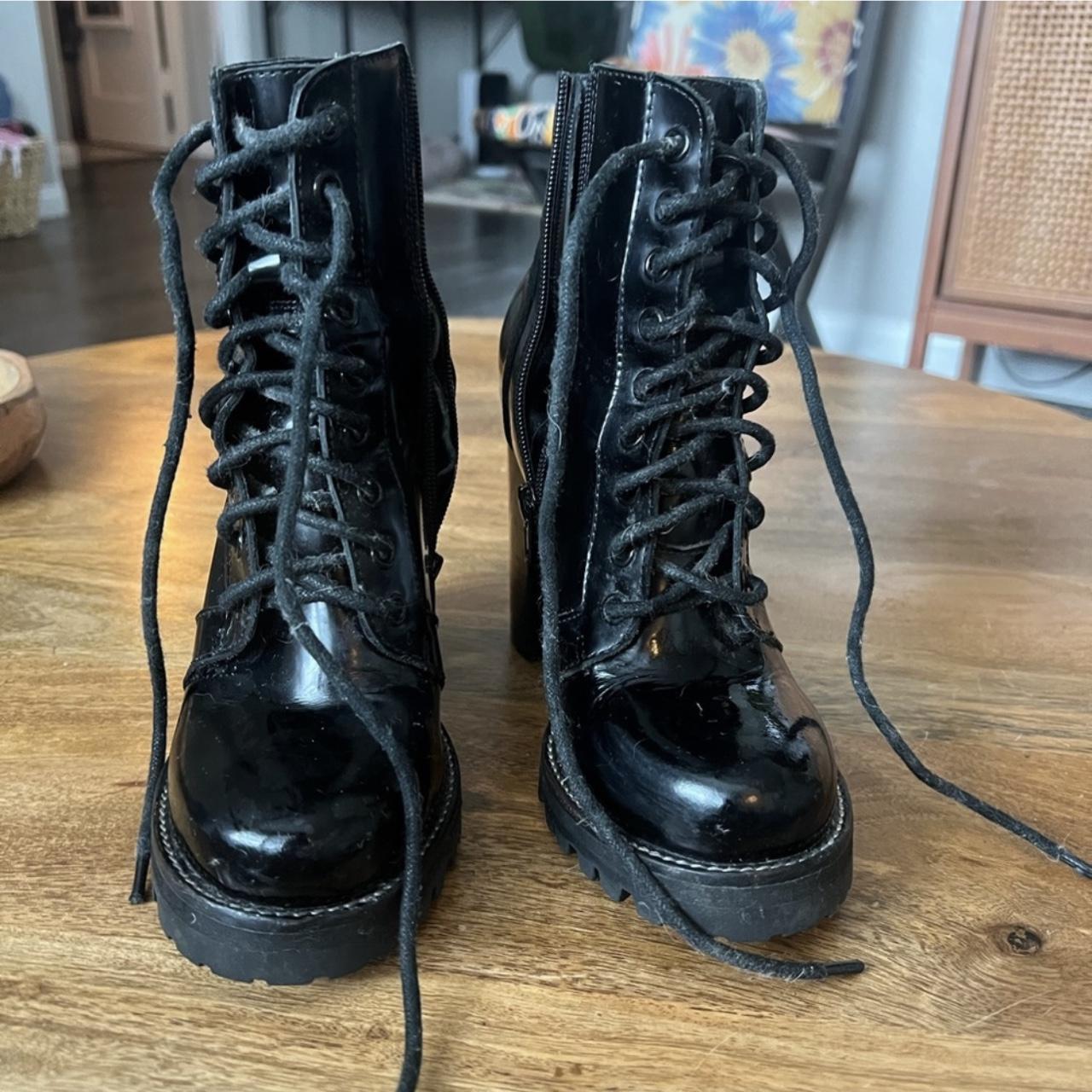 Jeffrey Campbell boots for sale. Gently used. Size 7. - Depop