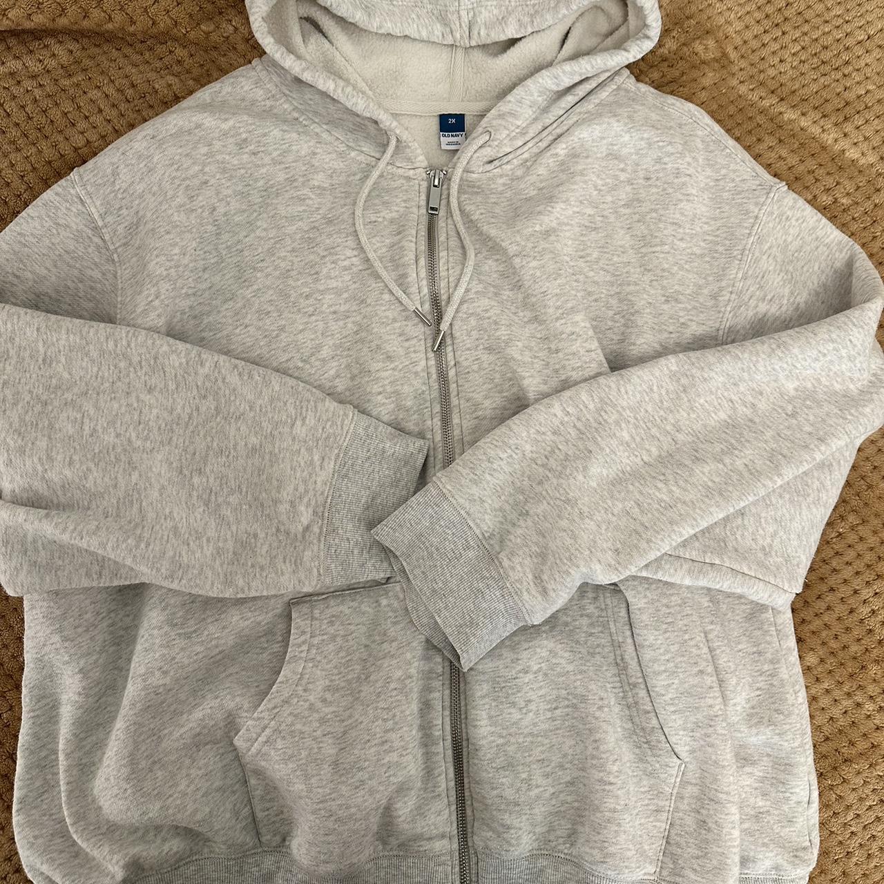 Old Navy full zip hoodie, size XL. Looks and feels... - Depop