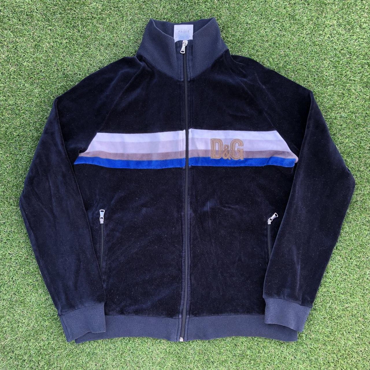 Dolce&Gabbana velours track jacket y2k