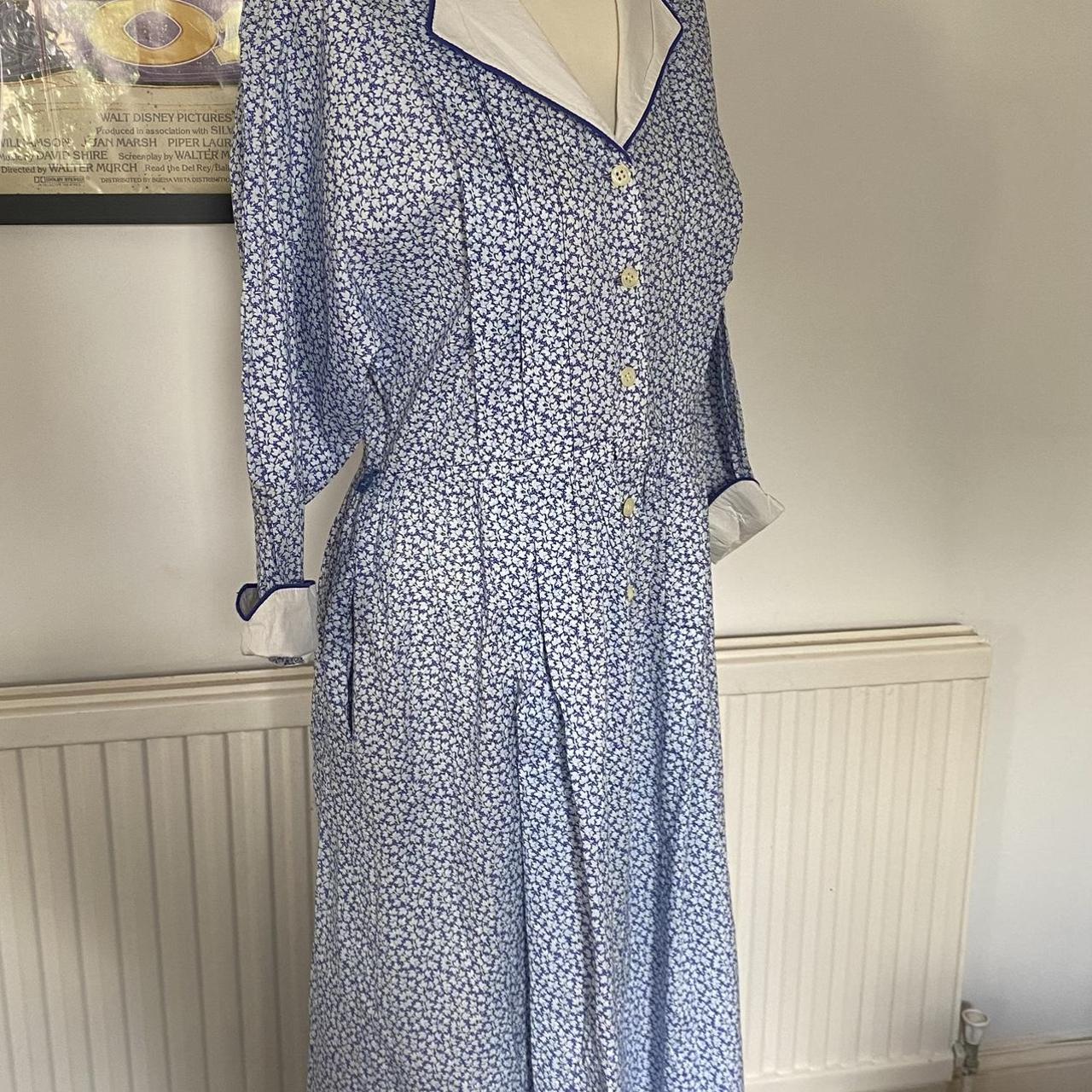 Vintage Hildebrand Liberty Print Collared Dress Depop