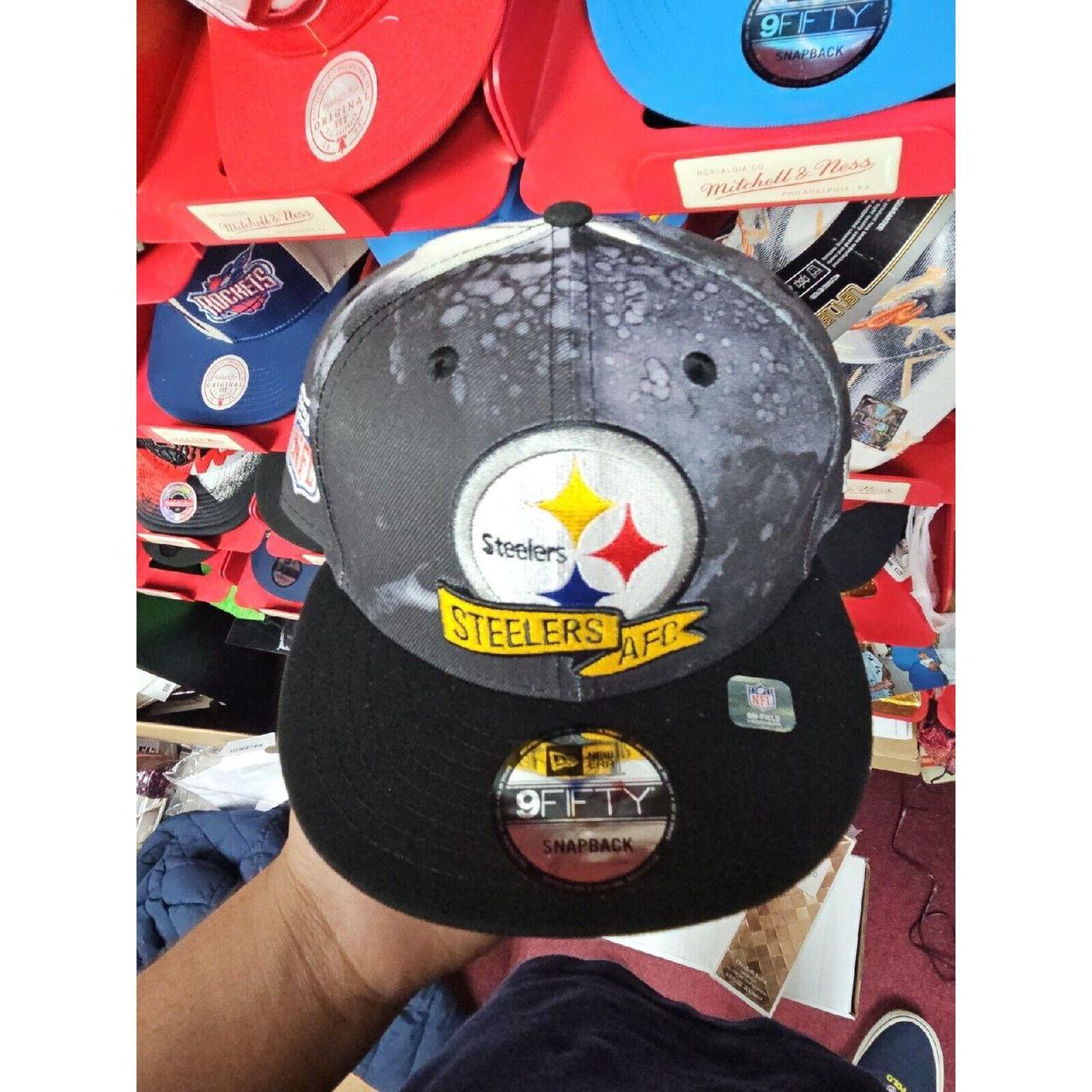 Pittsburgh Steelers New Era 2022 Sideline 9FIFTY Ink Dye Snapback Hat 