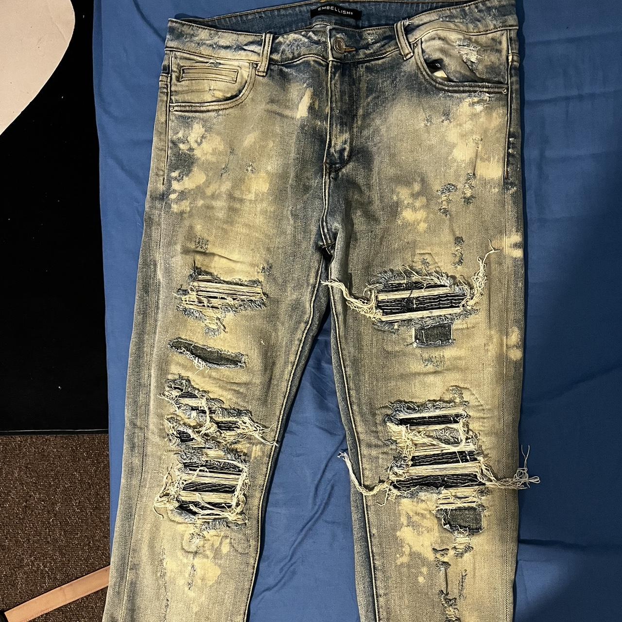 Men’s ripped jeans size : 36 fits like M Looking to... - Depop