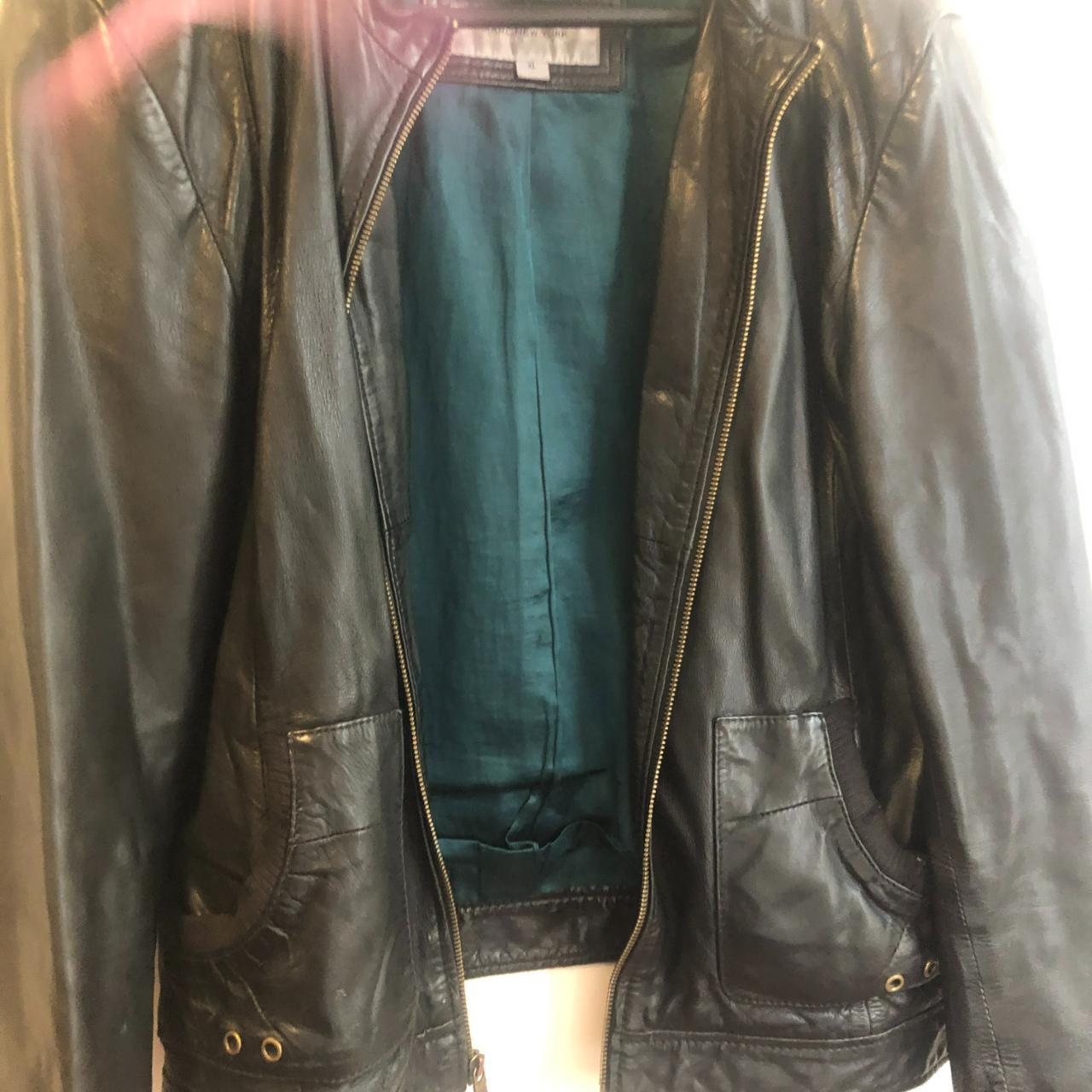 100% genuine leather jacket with polyester lining by... - Depop