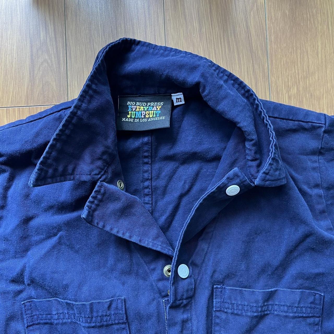 Big Bud Press Women's Navy Jumpsuit Depop