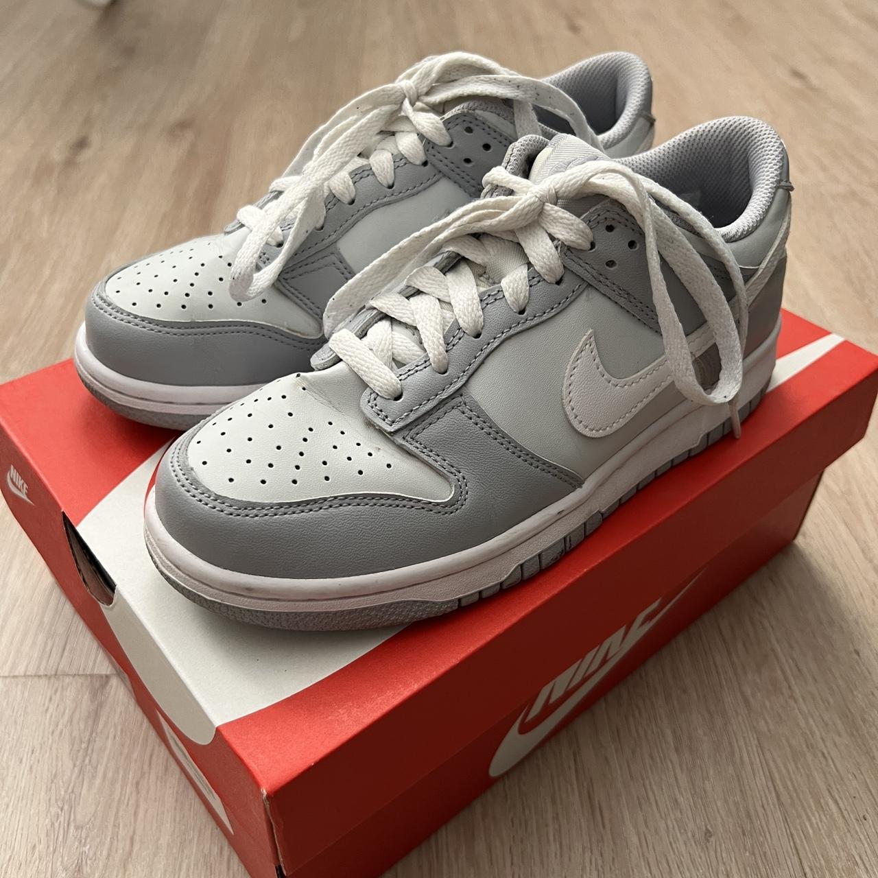 Nike dunk low two tone Grey cheapest 5.5y