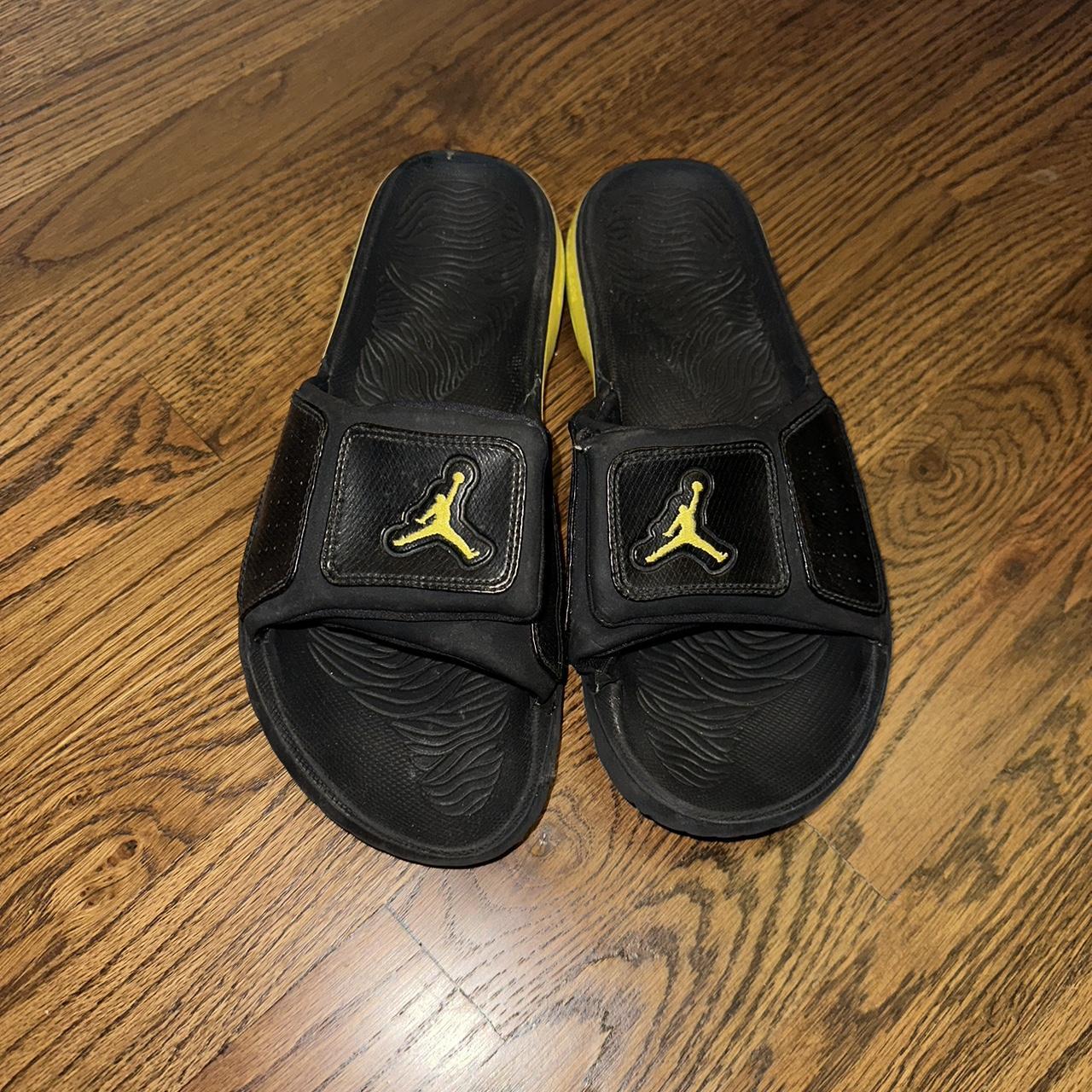 Jordan slides outlet mens black