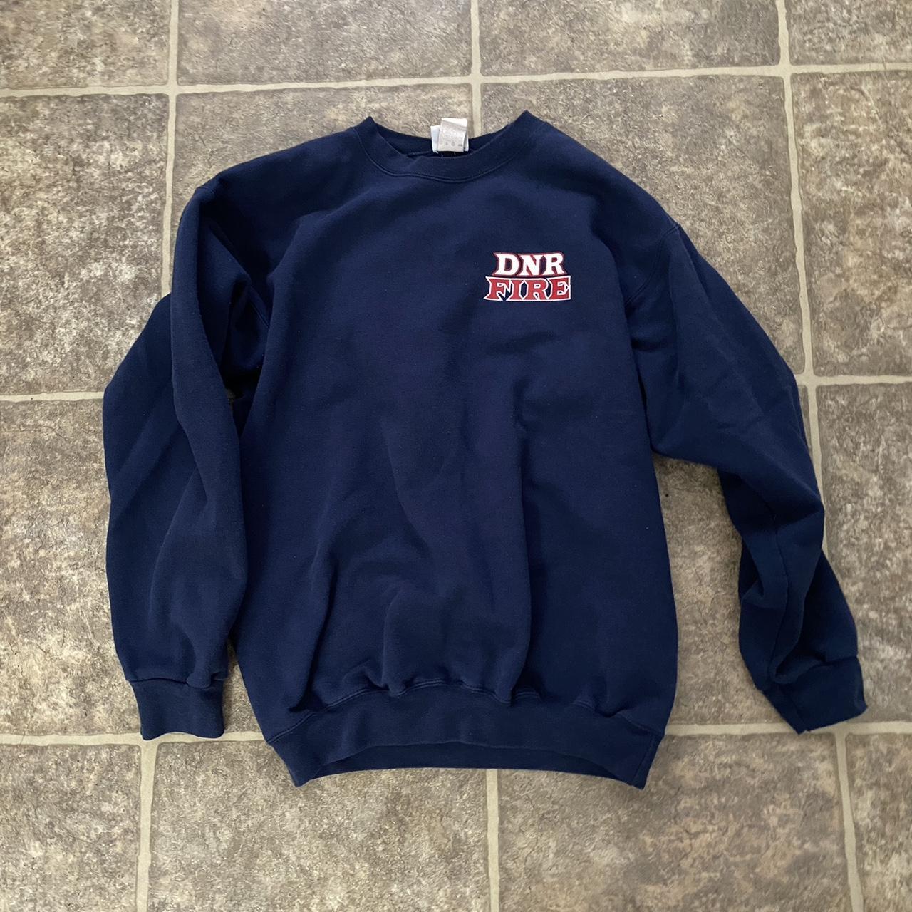 navy blue crewneck vintage - Depop